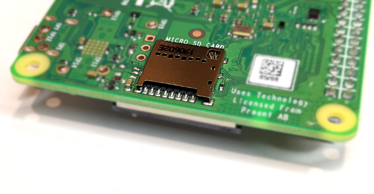 Raspberry Pi B 4 MicroSD Card Socket