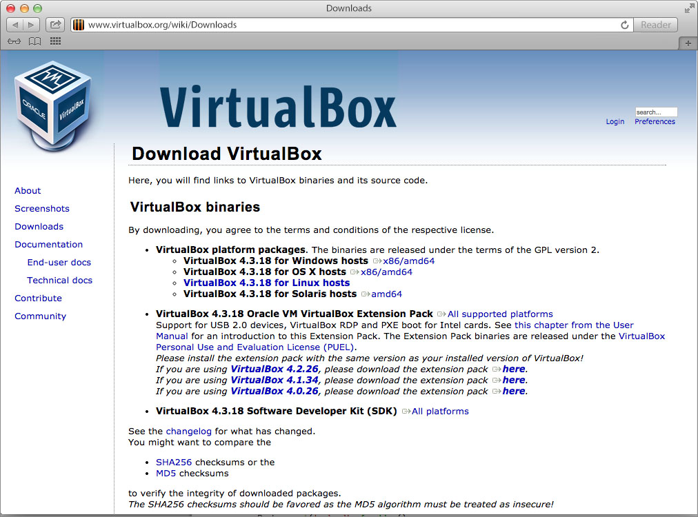 vagrant virtualbox provider