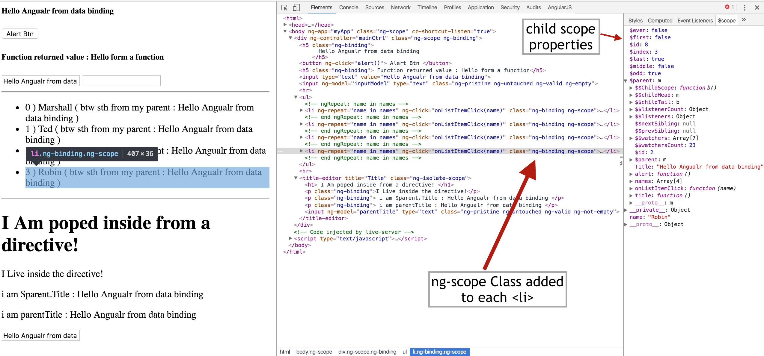 an example of scope created by ng-repeat