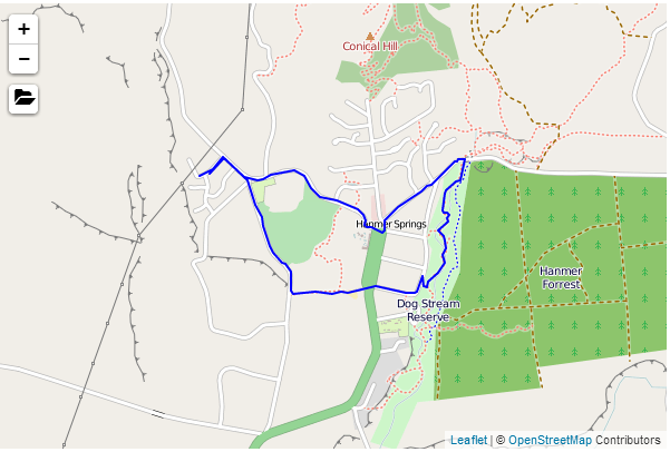Leaflet.FileLayer plugin with gps trace from Hanmer Springs