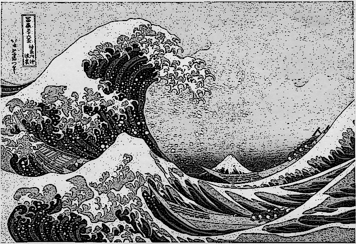 Figure 4.9: Kanagawa-Oki Nami-Ura, "The Great Wave off Kanagawa" (© ~ 1829-32 (Public Domain))