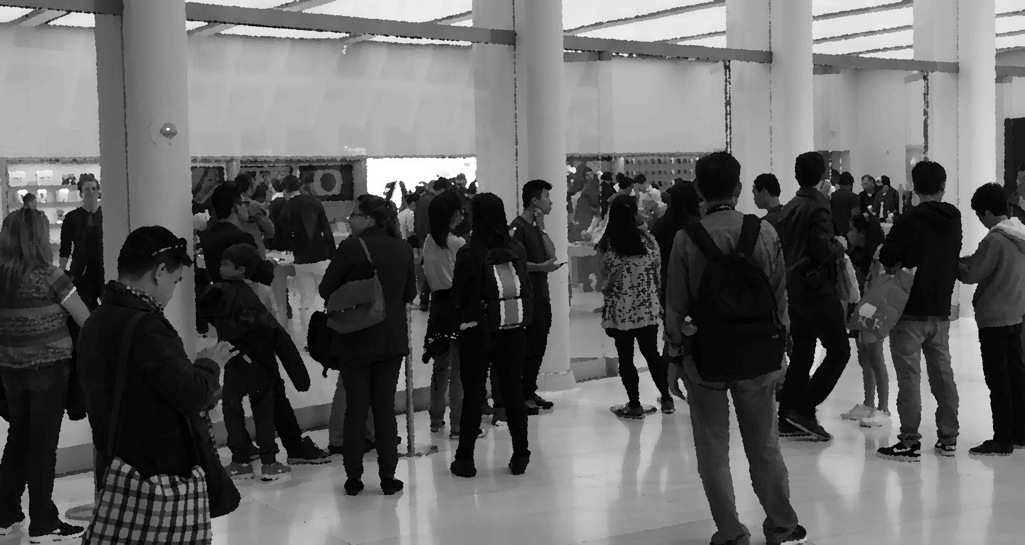 Figure 1.5: People Waiting to Enter the Apple Store at the Oculus, NYC (© 2016 Photo Credit: BGS, Shot on iPhone 6)