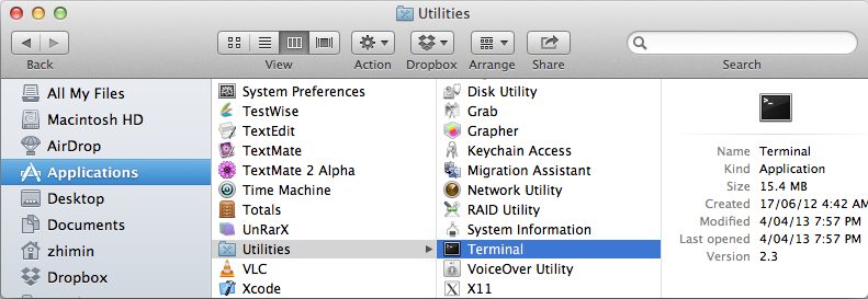 mac terminal commands to look like a hacker