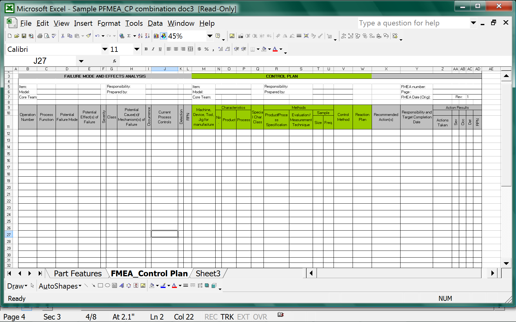 Read Merging The Process Map Fmea And Control Plan Leanpub