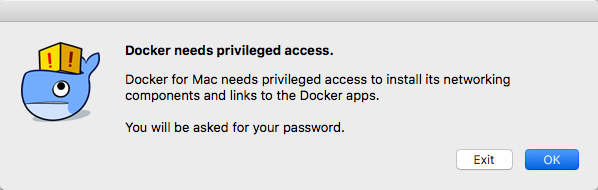 Docker macOS - Rechte anfragen