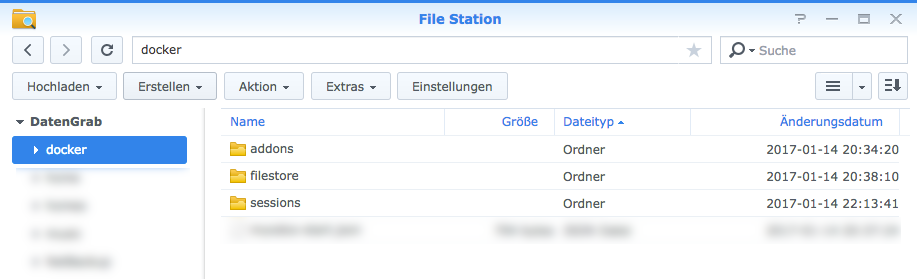 Docker - Synology Filestore