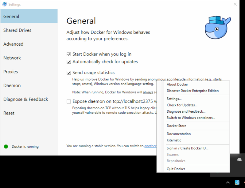 Docker Windows - Docker unter Windows