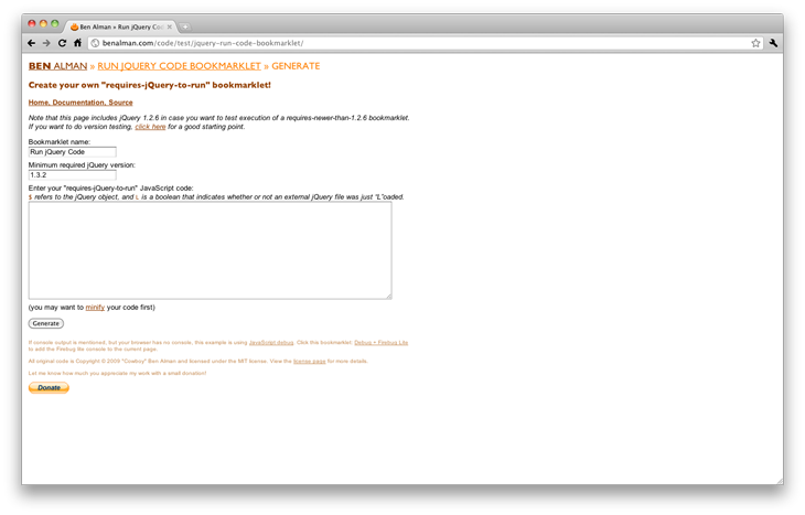 Bookmarklet