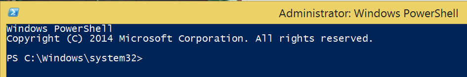 Figure 1-6. Running the Windows PowerShell console with administrative privileges.