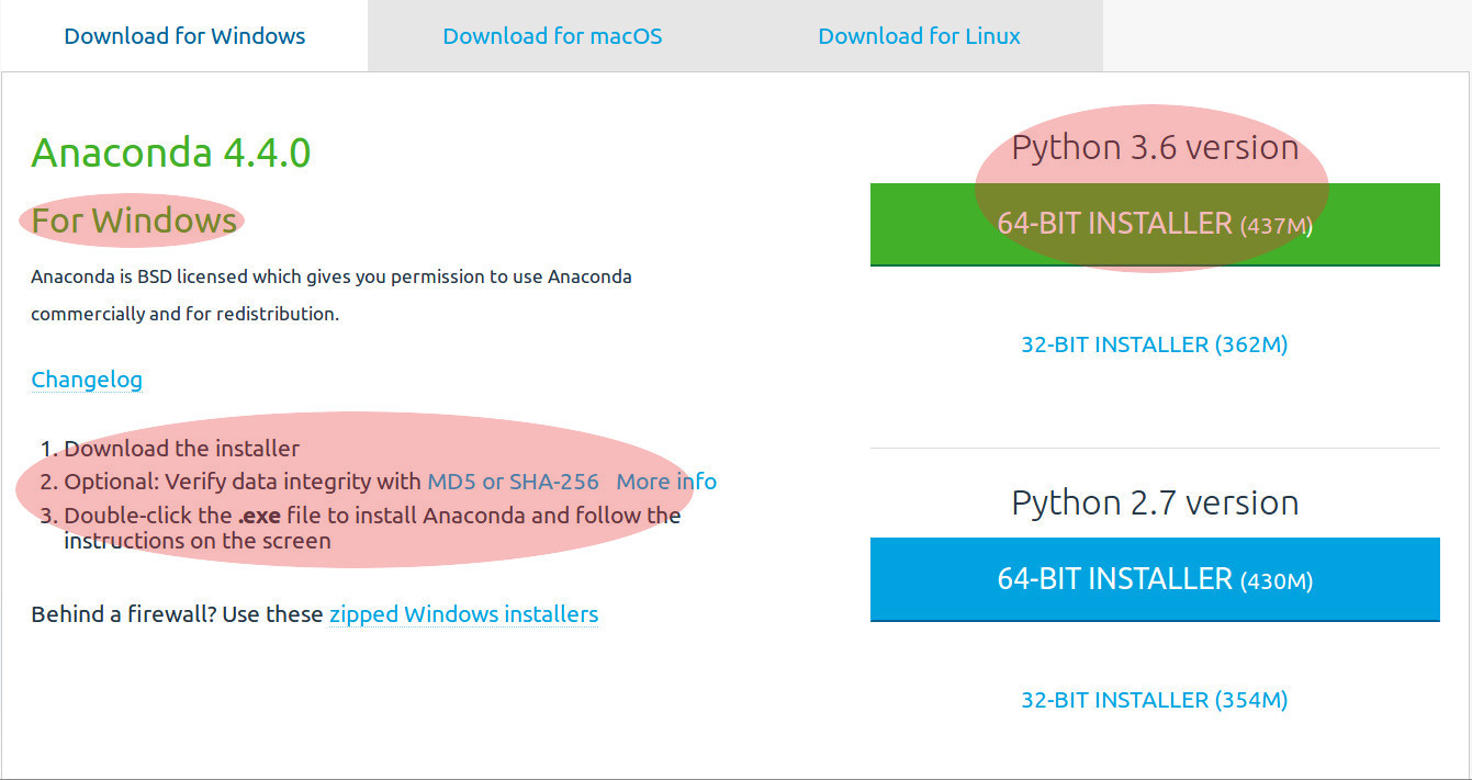 https://www.continuum.io Download Page