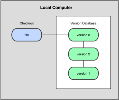 Figure 1-1. Local version control diagram.