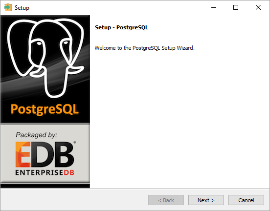 Figure A-1: The PostgreSQL installer