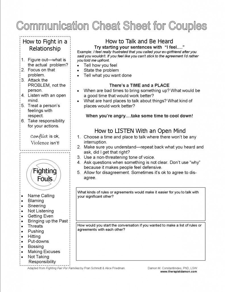 Communication Cheatsheet