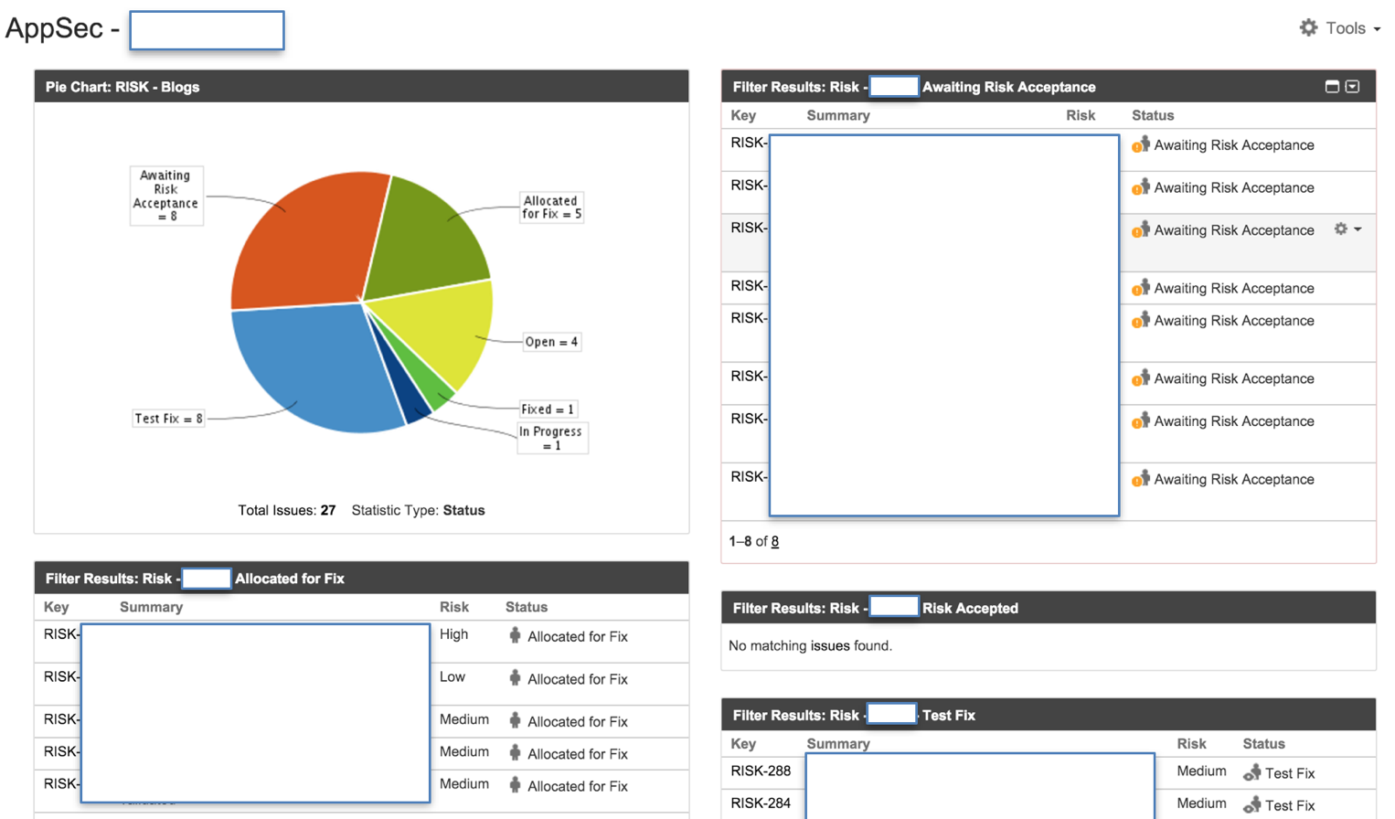 Jira Dashboard