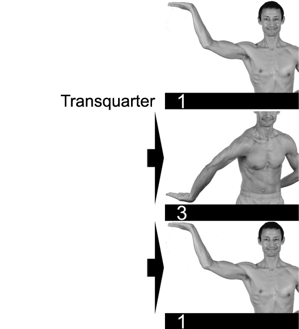 Transquarter between 1 and 3. 