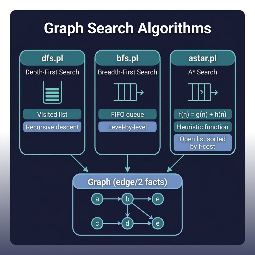 Architecture diagram for the Graph Search example