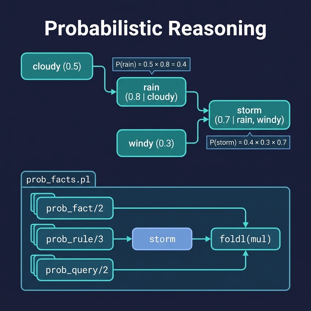 Architecture diagram for the Probabilistic Reasoning example