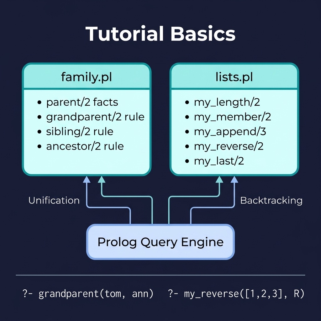 Architecture diagram for the Tutorial Basics example