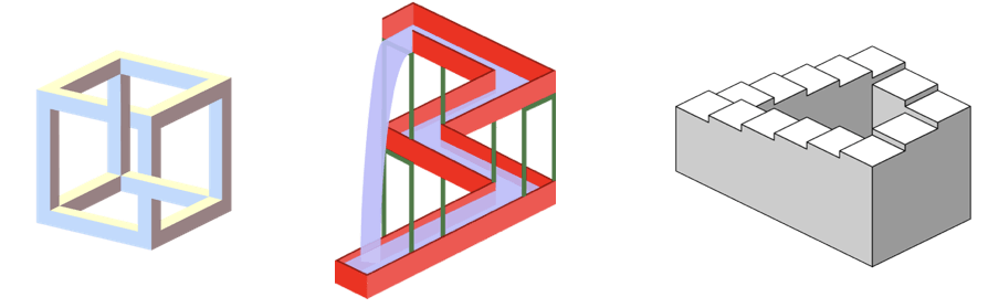 Unmögliche Figuren – Quelle: 4C (CC-BY-SA 3.0) via Wikimedia Commons