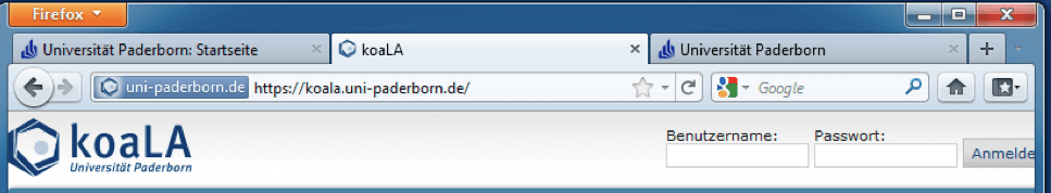 Problematische einfefärbte Steuerungselemente einer Firefox-Version unter Windows 7