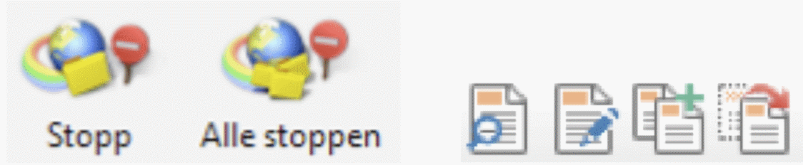 Mangelnde Unterscheidbarkeit bei Icons im Internet Download Manager 6.3 (links) und im Total Commander (rechts)