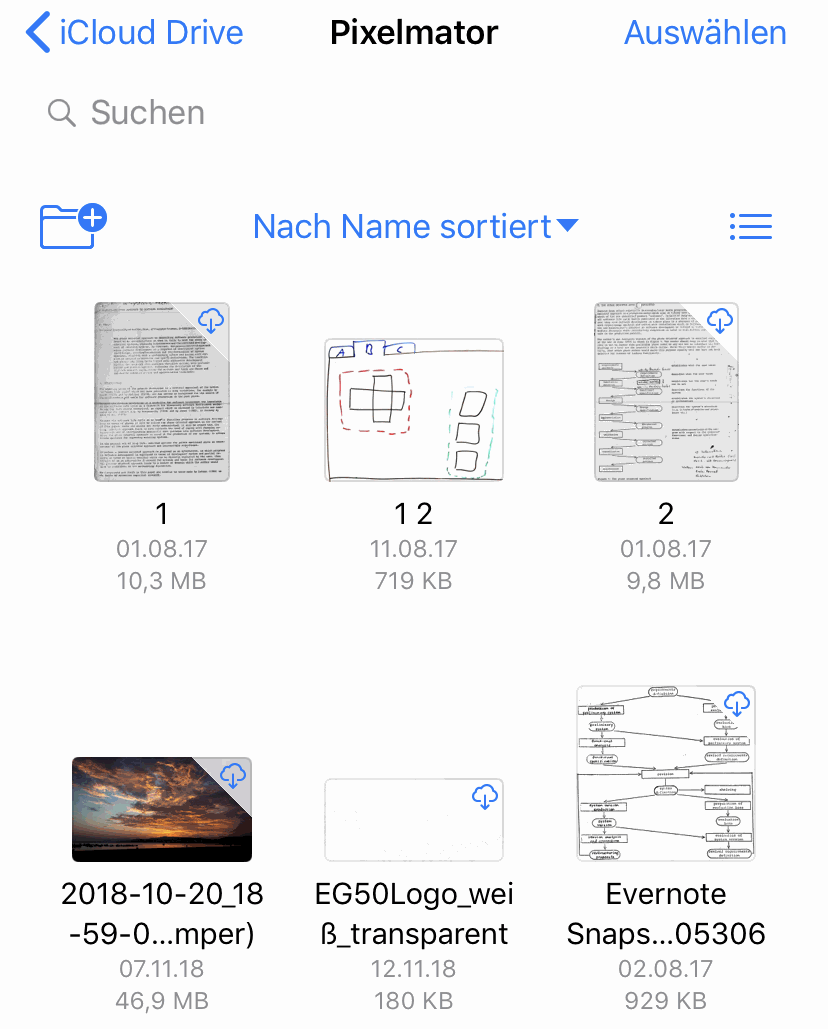 Auswahlmodus in einer Objektliste in iOS