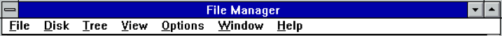 Die Titelzeile eines Fensters von Windows 3.1 weist diese Probleme nicht auf.