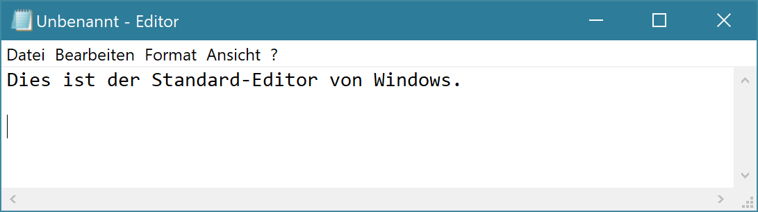 Menüelemente im Notepad-Editor von Windows 10 sind schwer zu treffen, da ihre Größe in Bezug auf die Bewegungsrichtung sehr gering ist.