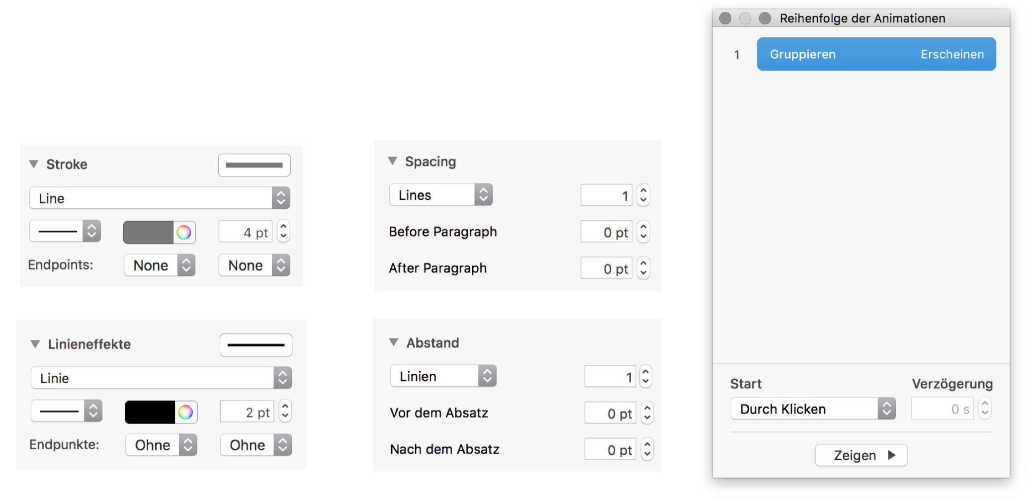 Übersetzungskonflikte in iWork-Anwendungen von Apple