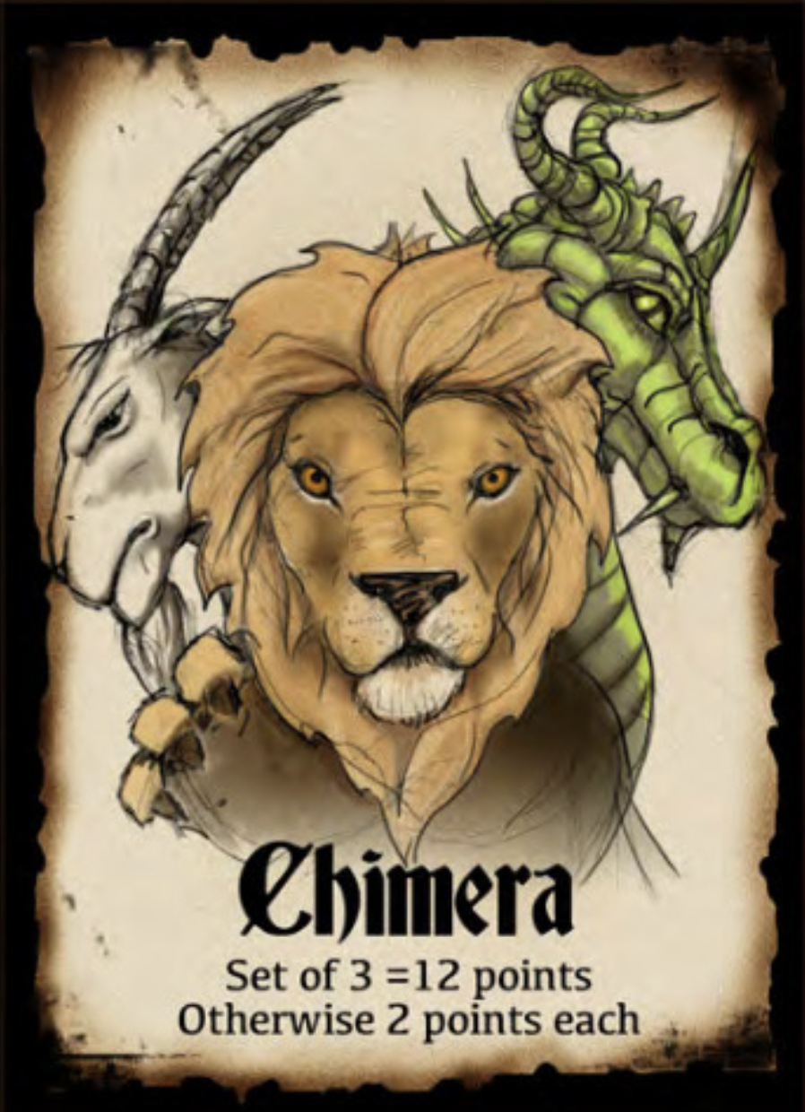 Zwei Zeilen Regeltext — und trotzdem mehrdeutig: die Chimera-Karte aus Overlords.