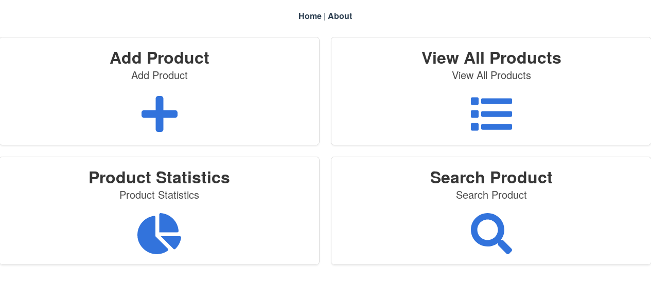 Product management home page