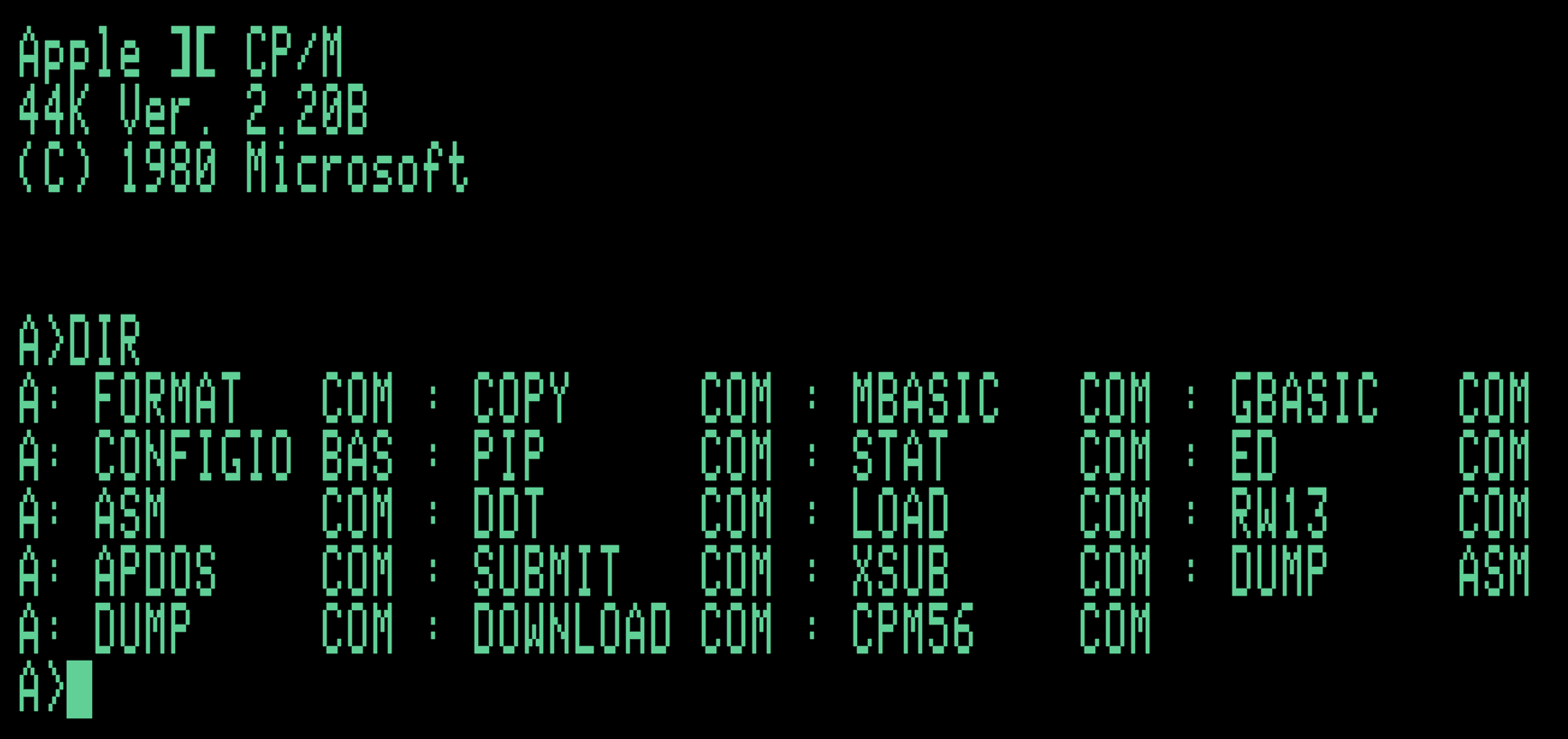 CP/M auf einem Apple II