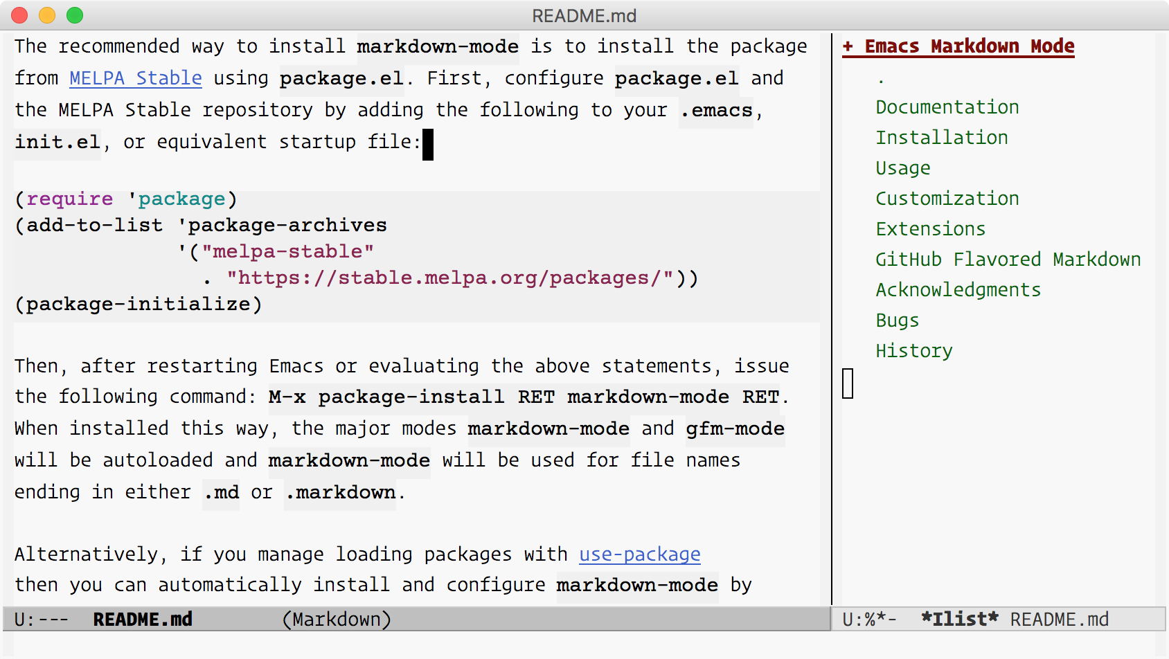 link in markdown