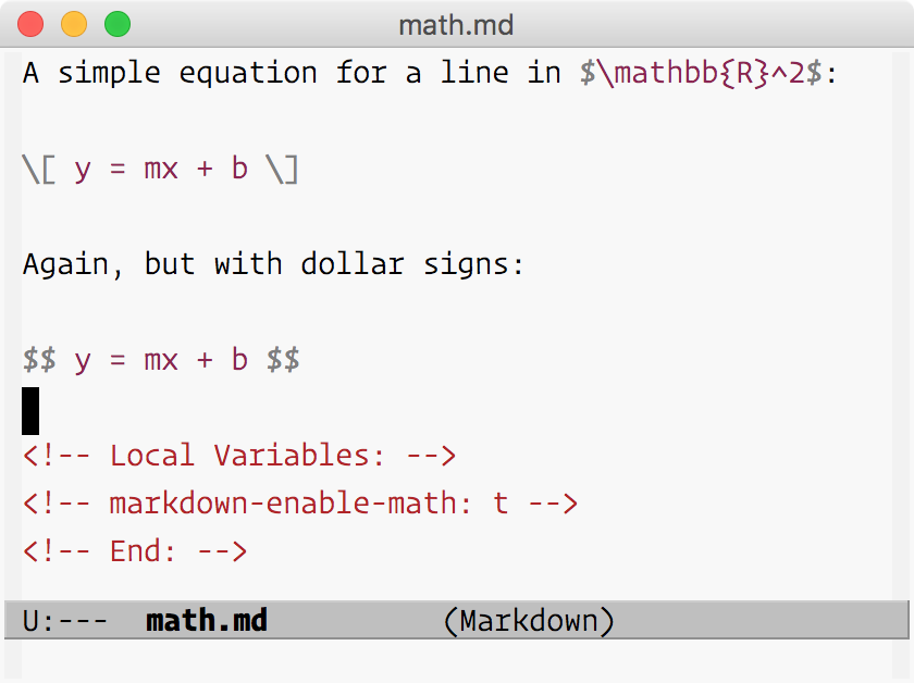 using latex in macdown