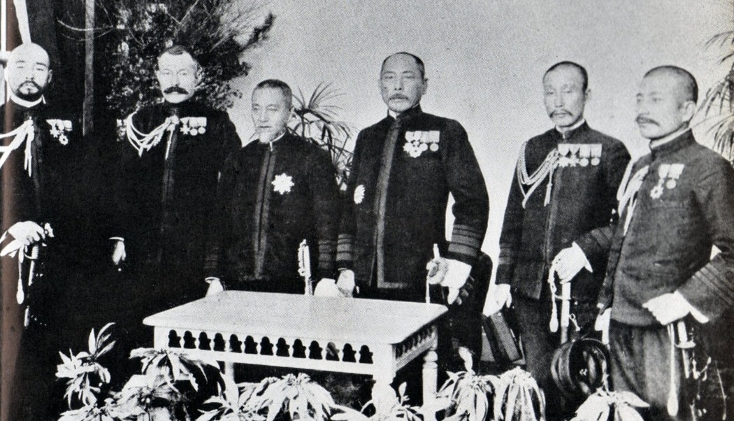 Combined Fleet commanders on December 26, 1904