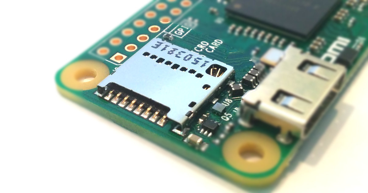Raspberry Pi Zero MicroSD Card Socket