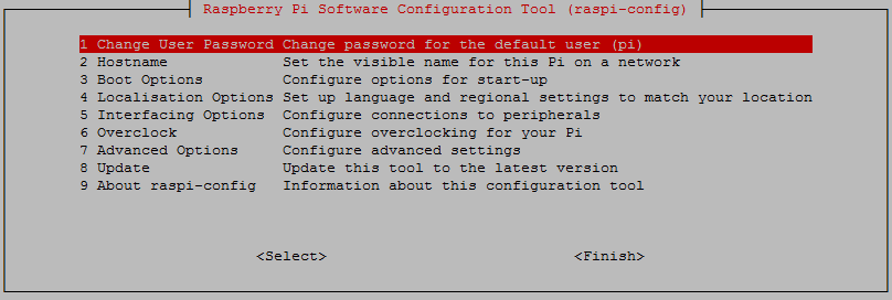 Raspberry Pi Software Configuration Tool