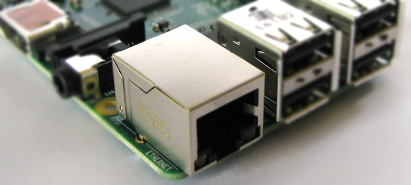 Raspberry Pi Model B Ethernet Connector