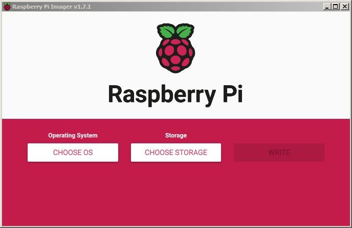 Raspberry Pi Imager Start