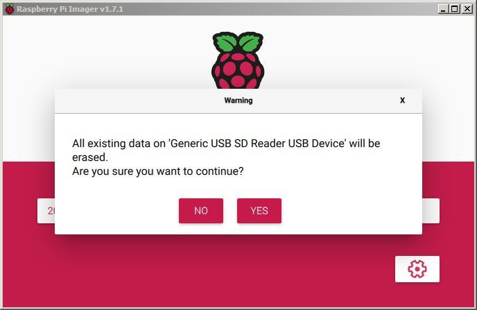 Raspberry Pi Imager erase?