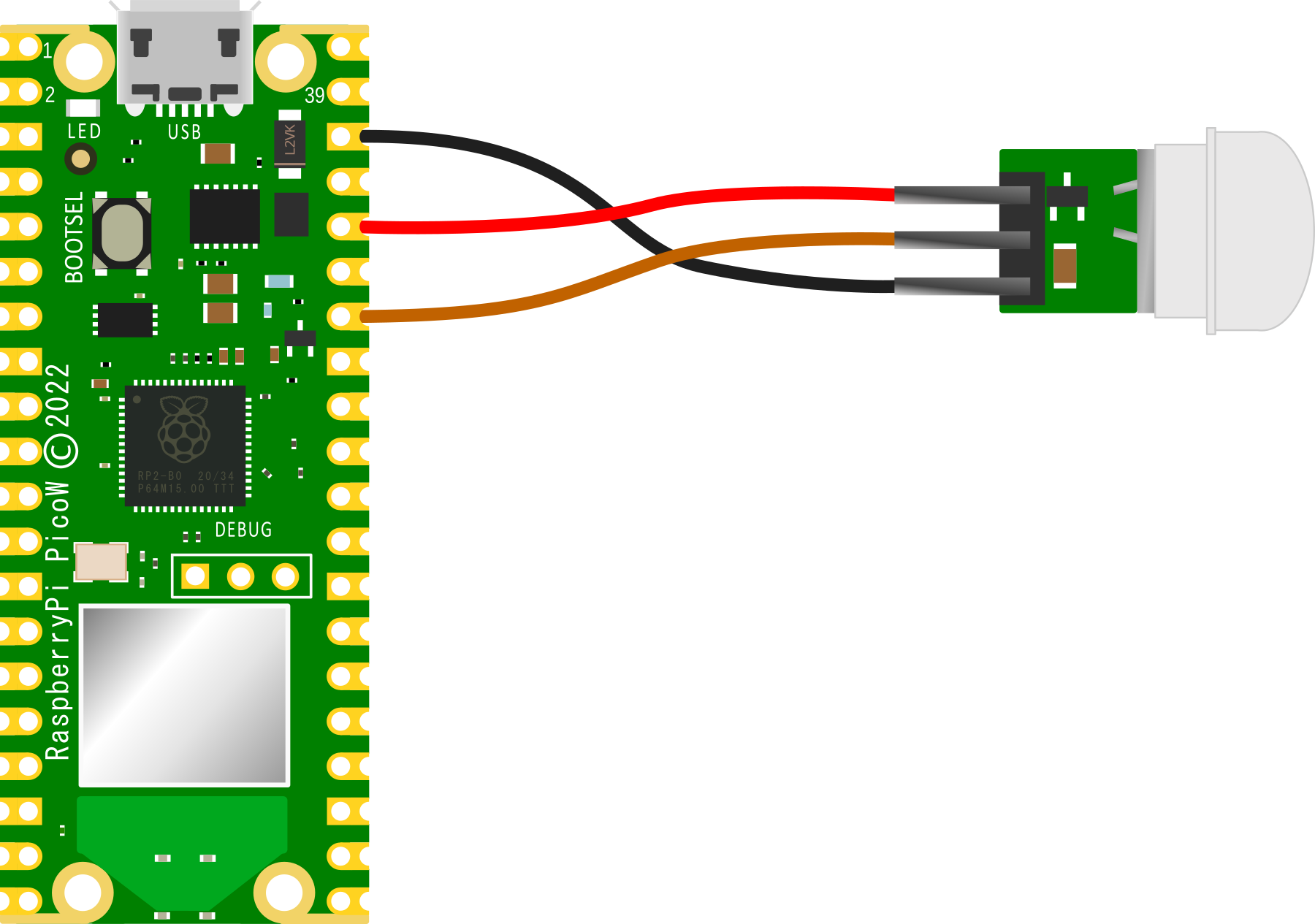 D3.js Tips and Tricks: Motion sensing with a PIR and a Raspberry Pi Pico