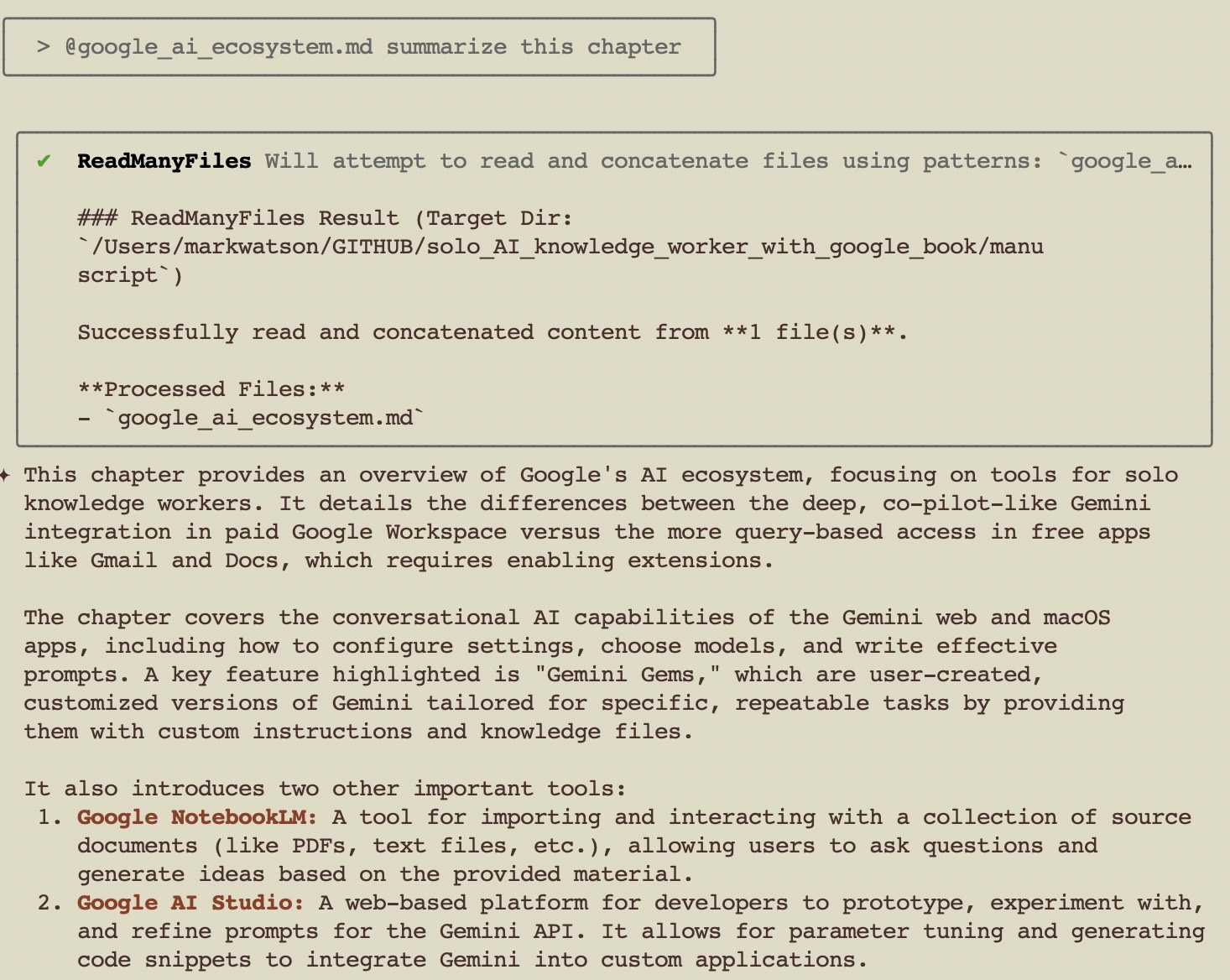 Summarize a chapter manuscript file in the current directory