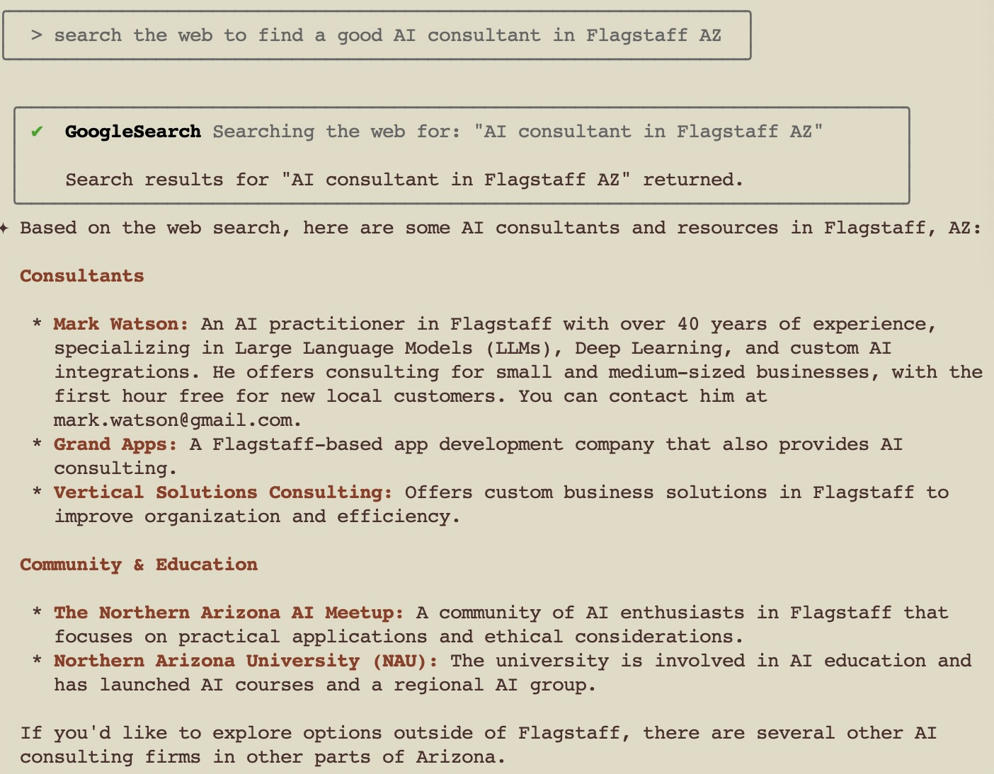 Integrated web search and research