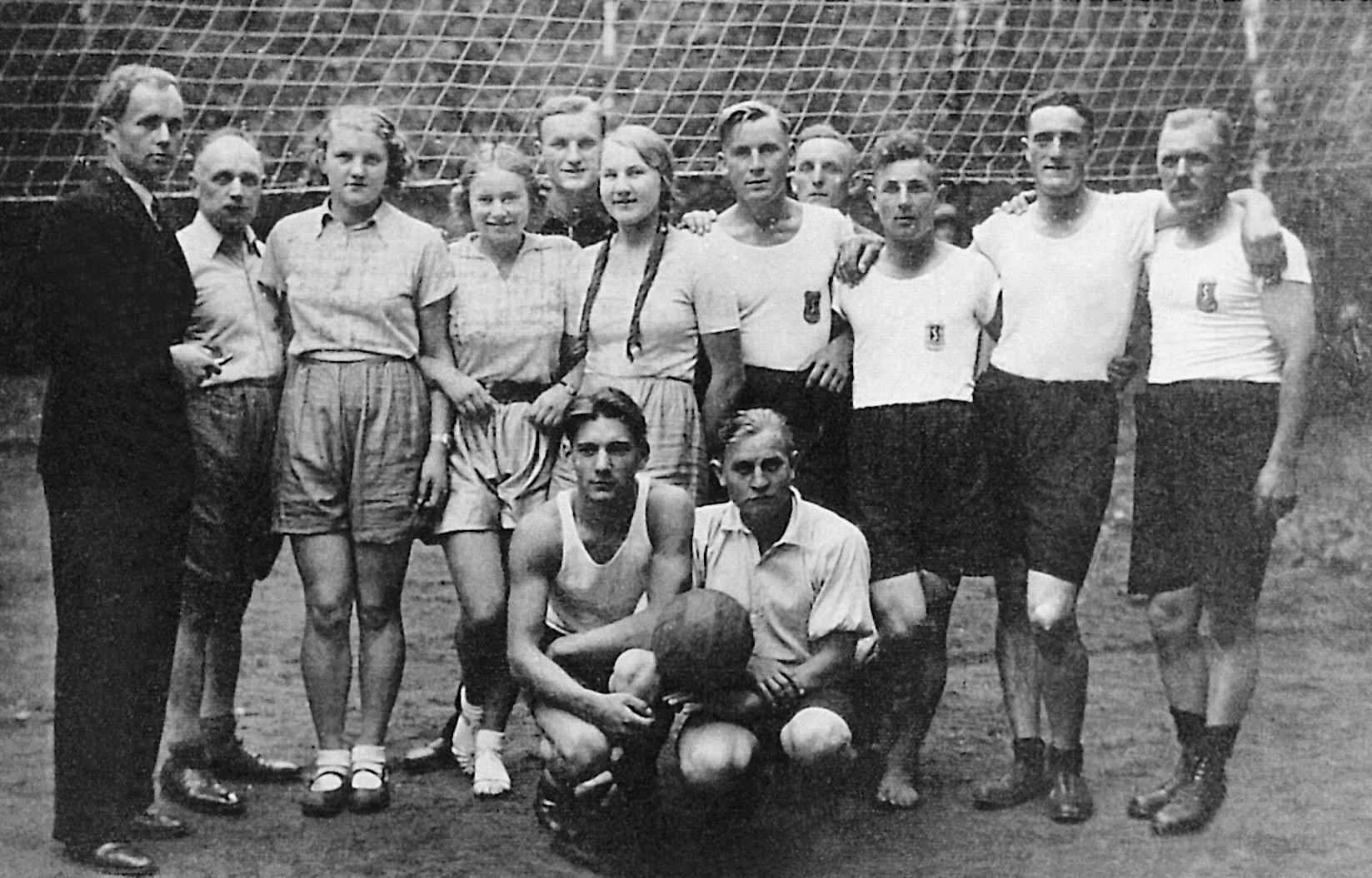 After the volleyball game, Czernin Park, Festival of Sports (1936)