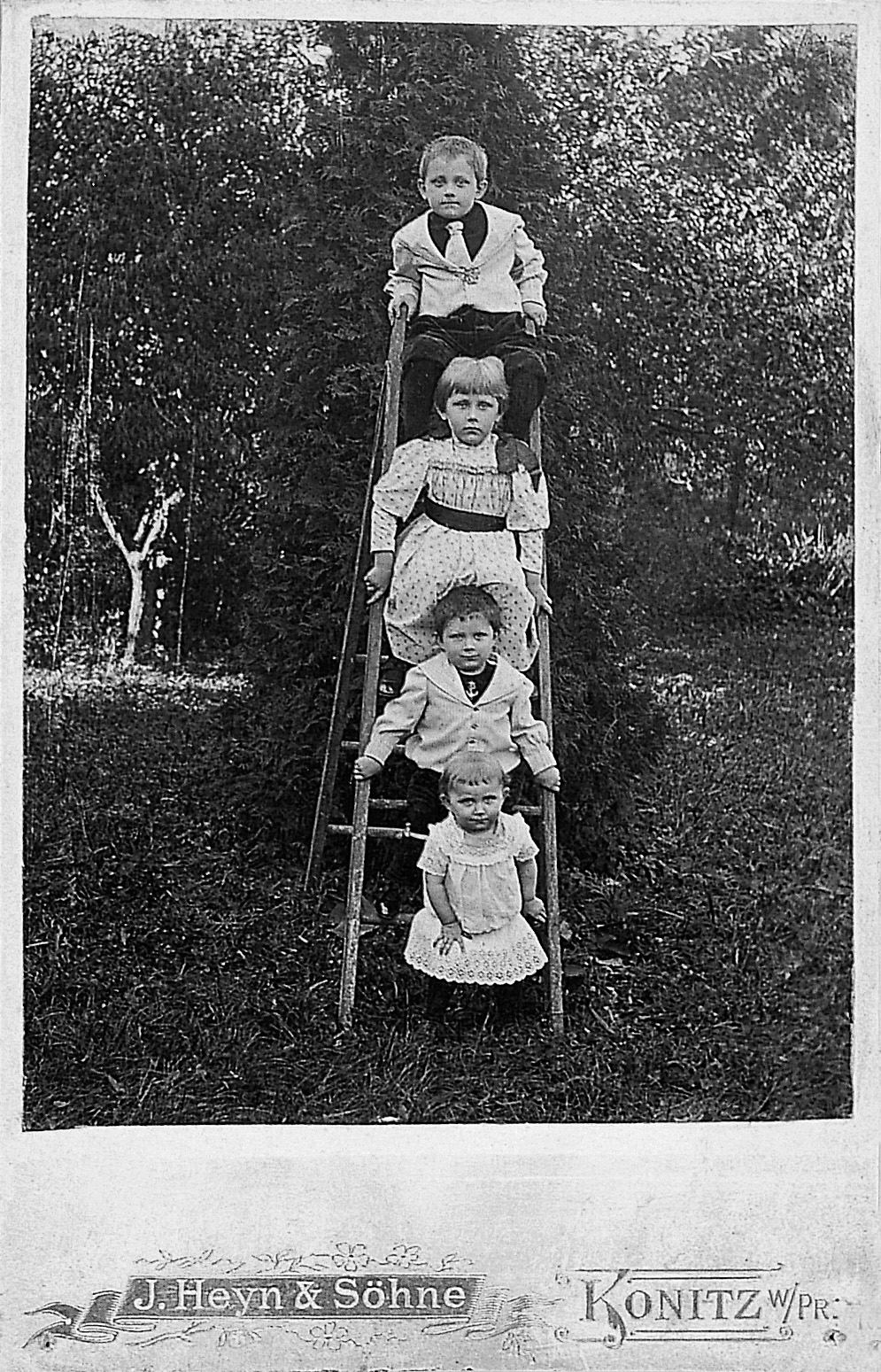 The four oldest Sikorski siblings, second from the top Wanda, the author’s mother (1896, Wielkie Chelmy)