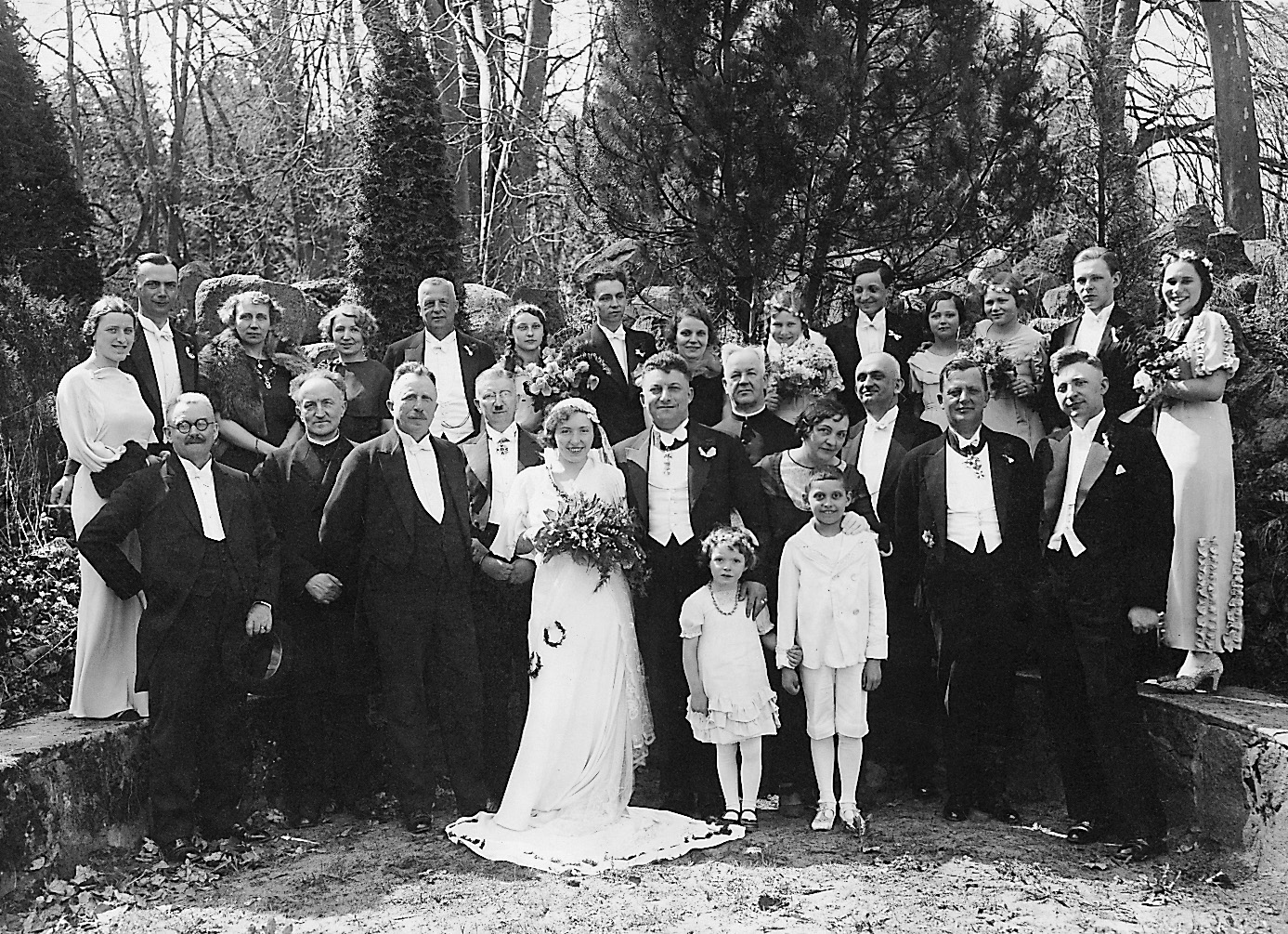 Wedding of Celina Donimirska and Ludwik Echaust, Waplewo 1935