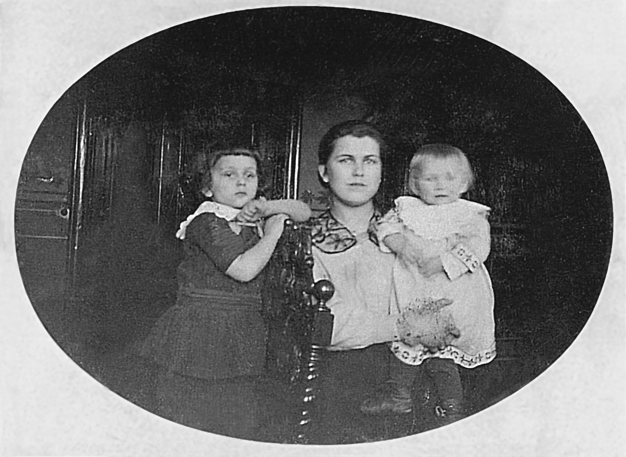 Olgierd, a caretaker, and the author (1919)