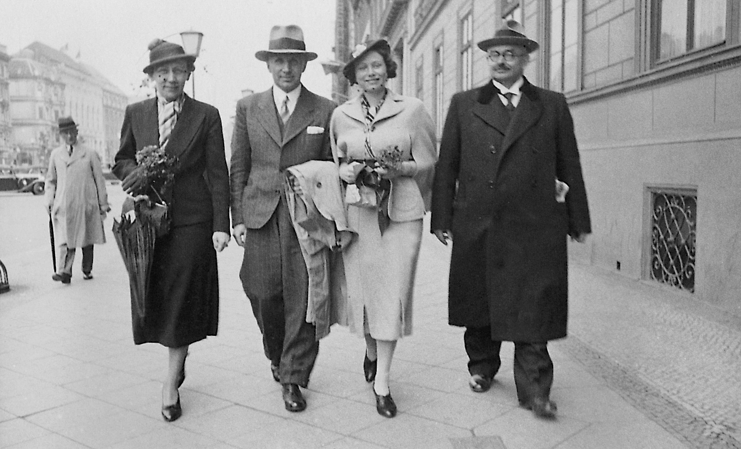 Berlin, Feb 1937, from the left: author’s mother, Włodzimierz Sikorski, the author, author’s father
