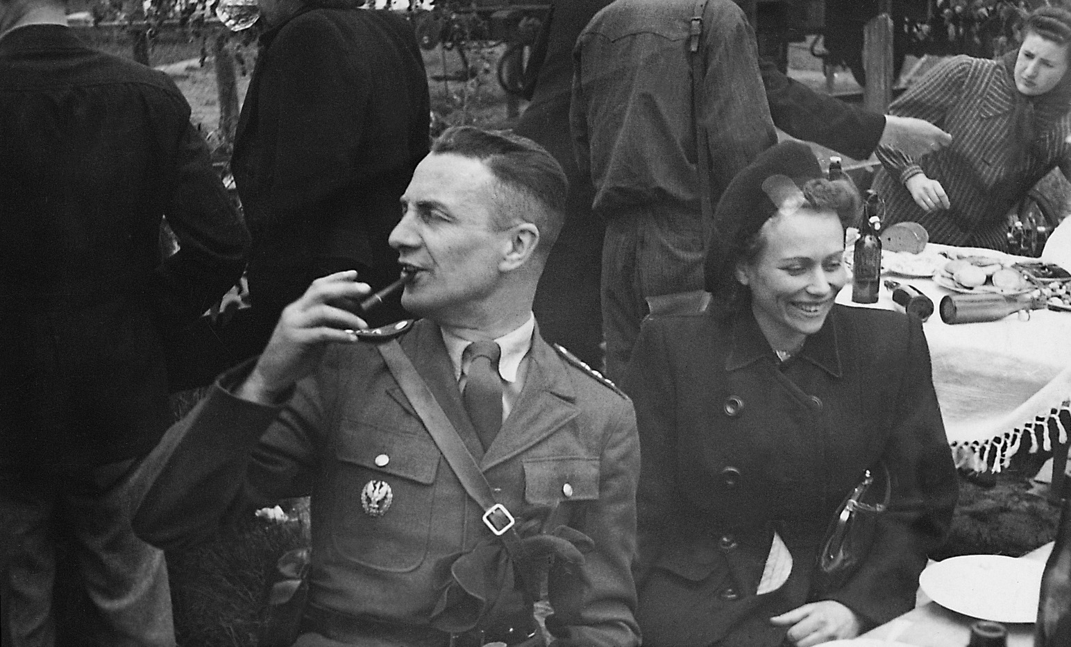 author and husband, Olsztyn (1946)