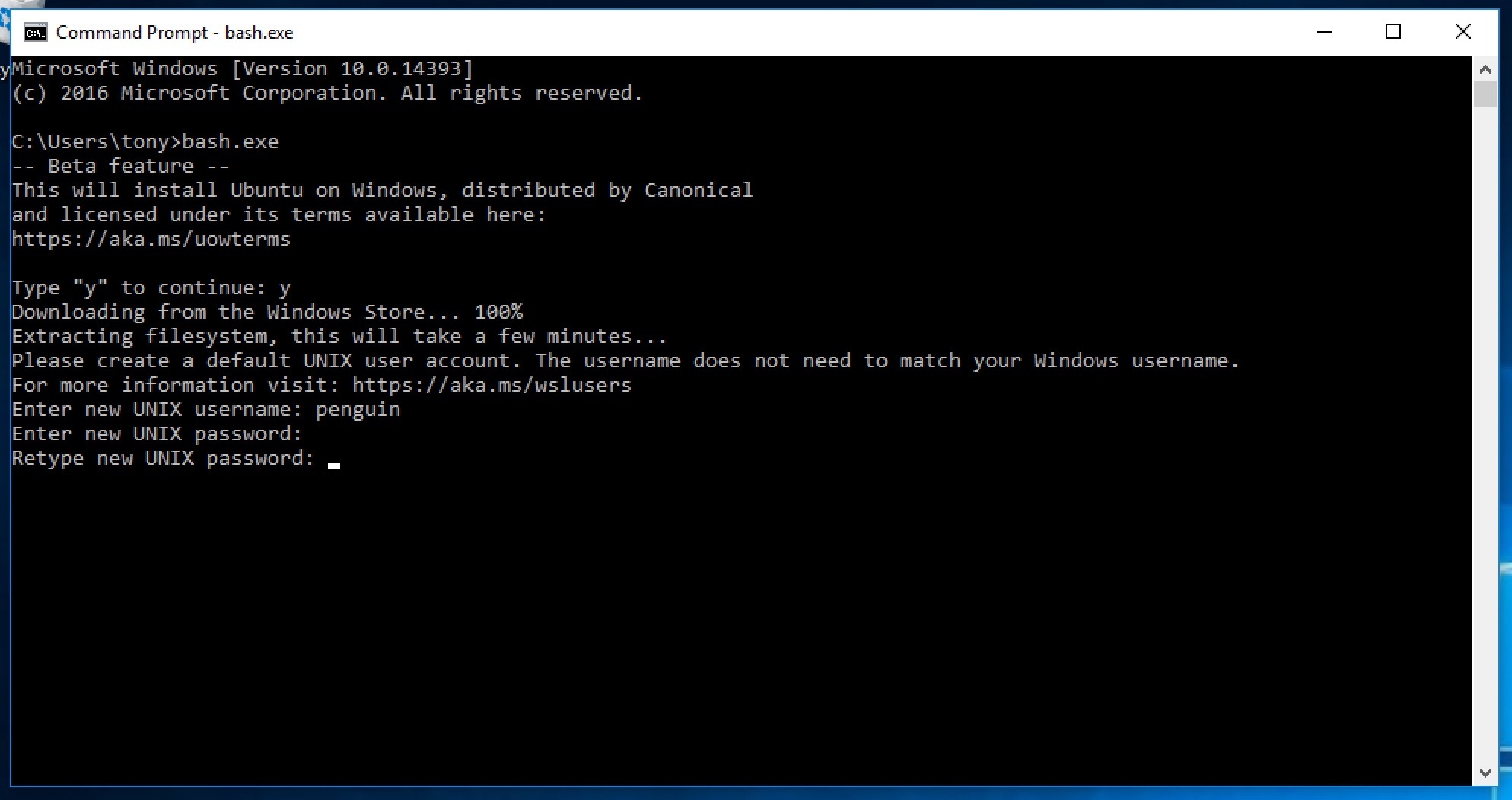 Create Linux user